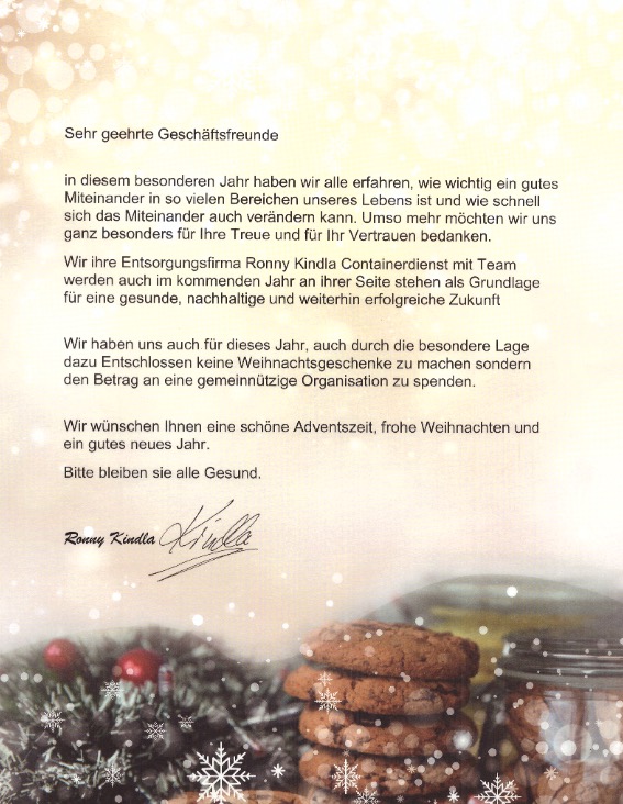 Weihnachten Danke Fur Ihre Treue Recycling Mannheim De